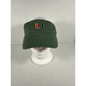 Miami Hurricanes Nike VTG‎ Green Visor Golf Hat Cap